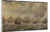 Episode from the Four Days' Naval Battle, 11-14 June 1666, of the Second Anglo-Dutch War, 1665-67 by Willem van de Velde I