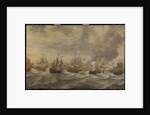 Episode from the Four Days' Naval Battle, 11-14 June 1666, of the Second Anglo-Dutch War, 1665-67 by Willem van de Velde I