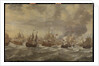 Episode from the Four Days' Naval Battle, 11-14 June 1666, of the Second Anglo-Dutch War, 1665-67 by Willem van de Velde I