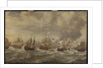 Episode from the Four Days' Naval Battle, 11-14 June 1666, of the Second Anglo-Dutch War, 1665-67 by Willem van de Velde I