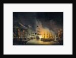 Bombardment of Algiers, in Support of the Ultimatum to Release White Slaves, 26-27 August 1816, Martinus Schouman by Ministerie van Marine