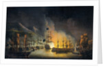 Bombardment of Algiers, in Support of the Ultimatum to Release White Slaves, 26-27 August 1816, Martinus Schouman by Ministerie van Marine