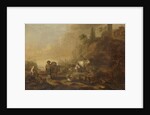 Landscape with Herdsmen and Cows by Cornelis de Bie