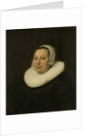 Portrait of Maria Pietersdr de Leest, Wife of Samuel van Lansbergen by Bartholomeus van der Helst