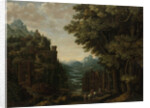 Mountainous Landscape with River Valley and Castles by Jan Meerhout