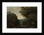 Mountainous Landscape with River Valley and Castles by Jan Meerhout
