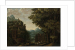 Mountainous Landscape with River Valley and Castles by Jan Meerhout