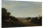 Brazilian landscape with the village of Igaraçú. To the left the church of Sts Cosmas and Damian by Frans Jansz Post