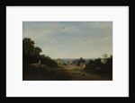 Brazilian landscape with the village of Igaraçú. To the left the church of Sts Cosmas and Damian by Frans Jansz Post