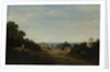 Brazilian landscape with the village of Igaraçú. To the left the church of Sts Cosmas and Damian by Frans Jansz Post
