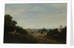 Brazilian landscape with the village of Igaraçú. To the left the church of Sts Cosmas and Damian by Frans Jansz Post