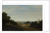 Brazilian landscape with the village of Igaraçú. To the left the church of Sts Cosmas and Damian by Frans Jansz Post