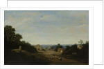 Brazilian landscape with the village of Igaraçú. To the left the church of Sts Cosmas and Damian by Frans Jansz Post