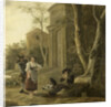 The Piper (Shepherd Scene with Shawm Player by Jan Baptist Wolfaerts