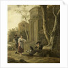The Piper (Shepherd Scene with Shawm Player by Jan Baptist Wolfaerts