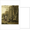 The Piper (Shepherd Scene with Shawm Player by Jan Baptist Wolfaerts