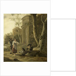 The Piper (Shepherd Scene with Shawm Player by Jan Baptist Wolfaerts