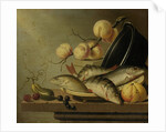 Still Life with Fish and Fruit by Harmen Steenwijck