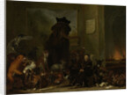 Satire on the trial of Johan van Oldenbarneveldt by Cornelis Saftleven