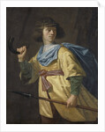 Portrait of a young Man with Spear and Hunting Horn by Peter Danckerts de Rij