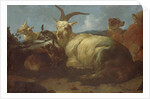 A Goatherd Watching his Animals by Johann Melchior Roos
