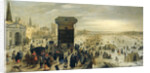 The Kranenhoofd on the Scheldt, Antwerp, Belgium (Winter Pastime on the Scheldt in Antwerp) by Sebastiaan Vrancx