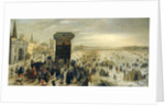 The Kranenhoofd on the Scheldt, Antwerp, Belgium (Winter Pastime on the Scheldt in Antwerp) by Sebastiaan Vrancx