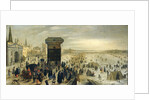 The Kranenhoofd on the Scheldt, Antwerp, Belgium (Winter Pastime on the Scheldt in Antwerp) by Sebastiaan Vrancx