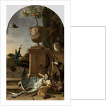 A Hunter’s Bag on a Terrace by Melchior d' Hondecoeter