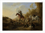 Hunters Resting by Dirk Stoop