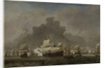 Naval Battle between Michiel Adriaensz de Ruyter and the Duke of York on the Royal Prince during the Battle of Solebay, 7 June 1672 by Willem van de Velde II