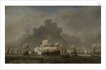 Naval Battle between Michiel Adriaensz de Ruyter and the Duke of York on the Royal Prince during the Battle of Solebay, 7 June 1672 by Willem van de Velde II
