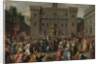 The Women of Rome Gathering at the Capitol by Pieter Isaacsz.
