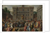 The Women of Rome Gathering at the Capitol by Pieter Isaacsz.