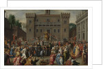 The Women of Rome Gathering at the Capitol by Pieter Isaacsz.
