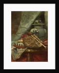 Still Life with bagpipes by Adolphe Mouilleron