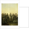 Napoleon with his Staff by Charles Rochussen