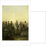 Napoleon with his Staff by Charles Rochussen