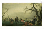 Ice Skaters by Adriaen Pietersz. van de Venne