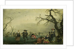 Ice Skaters by Adriaen Pietersz. van de Venne