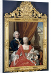 Family Portrait of Berend van Iddekinge with his Wife Johanna Maria Stichterman and their young Son Jan Albert (born 1744) by Philip van Dijk