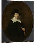 Portrait of Gerard Abrahamsz van der Schalcke, Cloth Merchant in Haarlem, Holding a Glove by Gerard ter Borch II