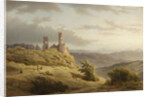 Mountain Landscape with ruin by Louwrens Hanedoes