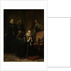 The last prayer of Johan van Oldenbarneveldt by Simon Opzoomer