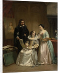 Gerard van Honthorst Shows Amalia van Solms the Drawings by his Pupil Louise of Bohemia by Hendrik Jacobus Scholten