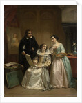 Gerard van Honthorst Shows Amalia van Solms the Drawings by his Pupil Louise of Bohemia by Hendrik Jacobus Scholten