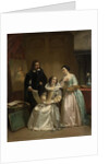 Gerard van Honthorst Shows Amalia van Solms the Drawings by his Pupil Louise of Bohemia by Hendrik Jacobus Scholten