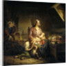 A Rich Lady Visits a Poor Family by Gerardus Terlaak