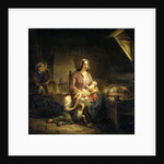 A Rich Lady Visits a Poor Family by Gerardus Terlaak