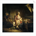 A Rich Lady Visits a Poor Family by Gerardus Terlaak